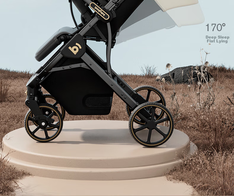 Baby Boat B5 Reversible Lightweight Foldable Stroller High Landscape Seat and Recline 0-3 Years Spinal Protection 3C Certified 14