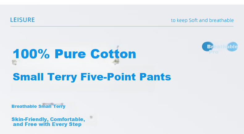 Baleno Men's Summer Casual Shorts Youth Five-Point Loose Cotton Comfortable Daily Trendy Pants 2
