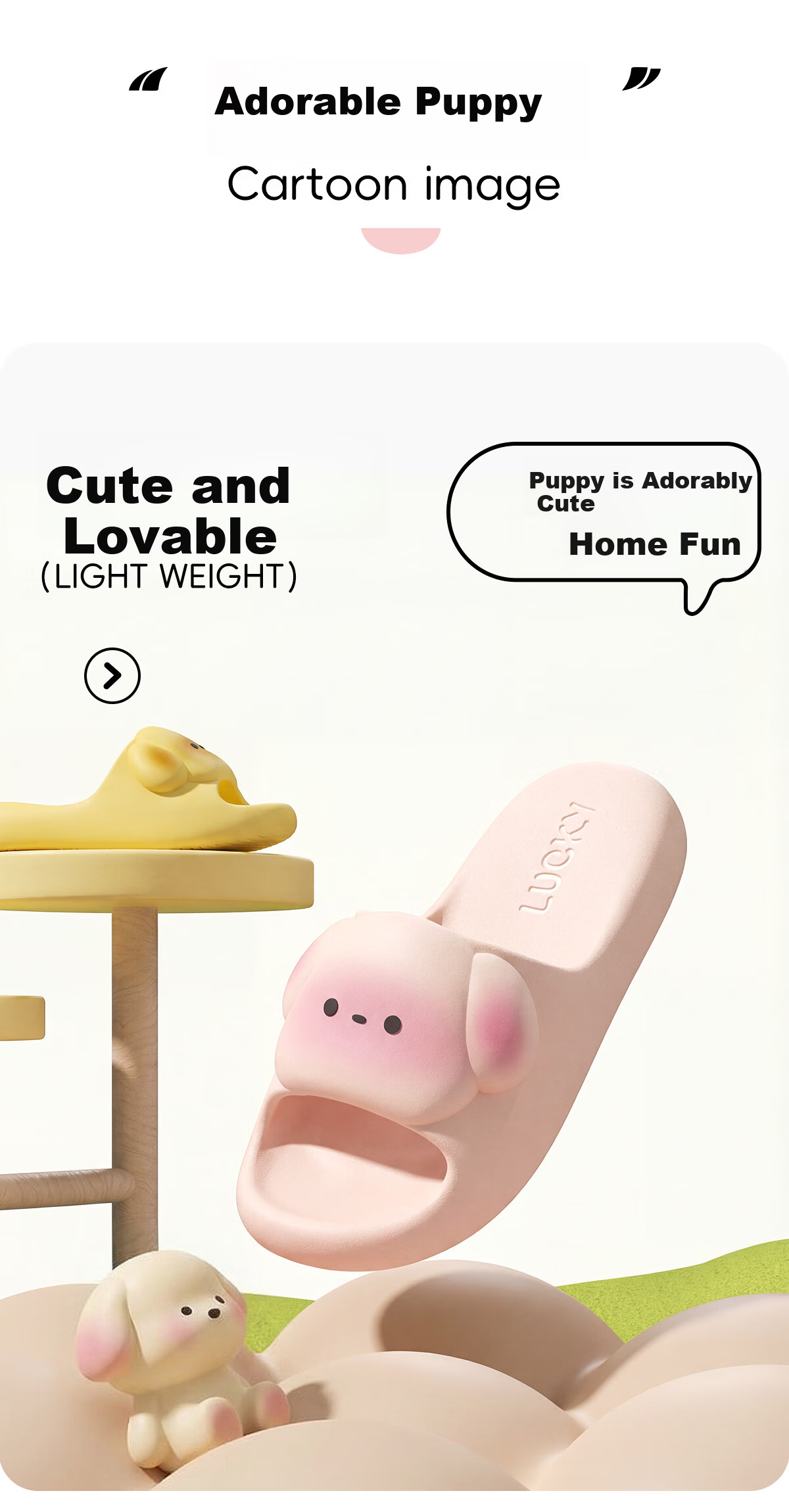 Runrou Cute Soft Summer Women's EVA Thick Sole Slippers Non-Slip Indoor Home Bathroom 2026 New Model 5