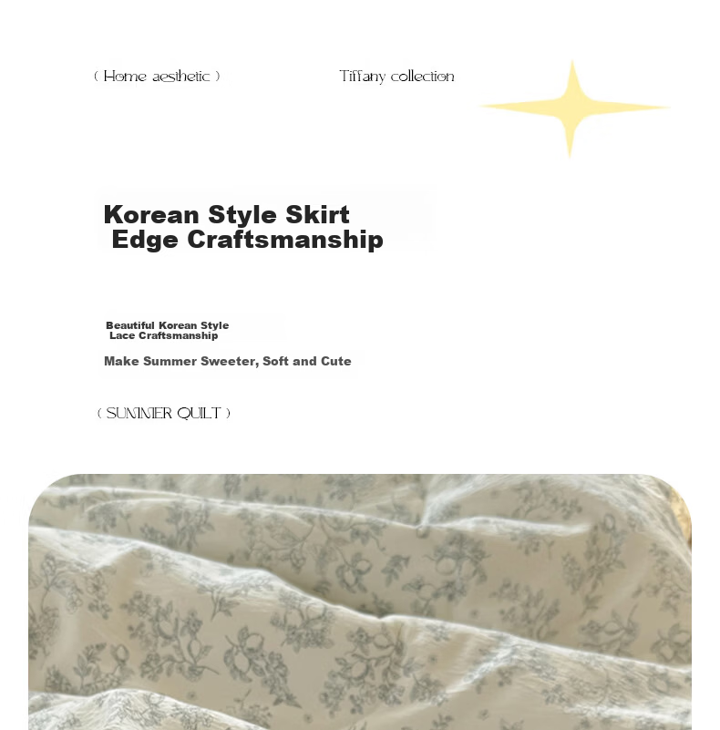 MUJI Class A Wrinkled Gauze Air Conditioning Quilt 200×230cm Lace Edge Double Quilt Core All-Season Thickened Version 11
