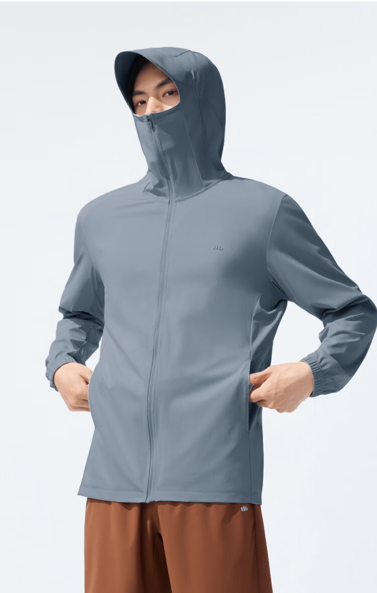 Beneunder Men's Lightweight Cooling Breathable UV Protection Washable Jacket AL936 Dark Blue Gray M 1