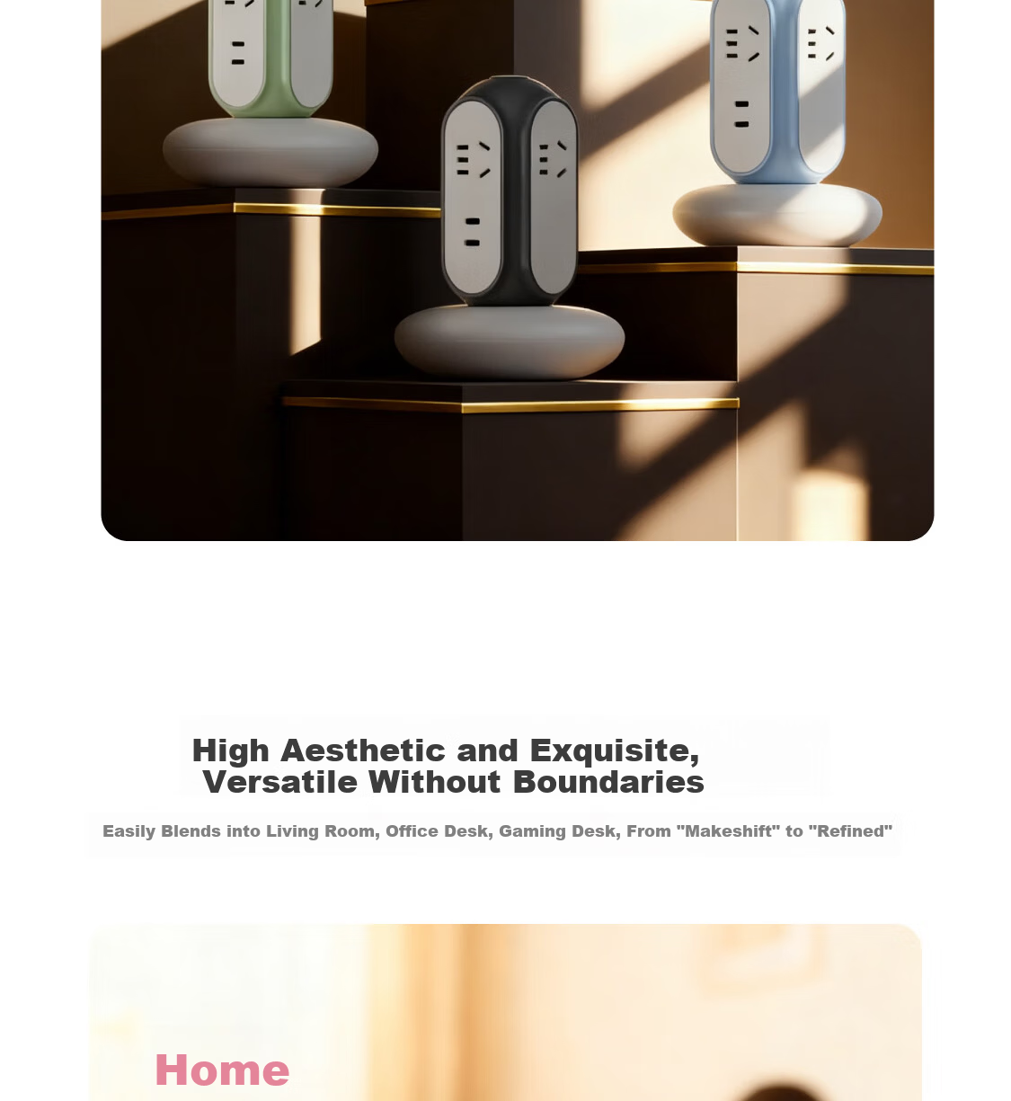 MIAOLAB Vertical Power Strip Socket 30W Fast Charging Type-C Desktop Office Extension Cord GaN Charger USB-C Compatible for Apple Huawei Xiaomi 19