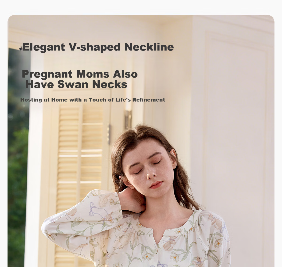 JOYNCLEON Maternity Pajamas Spring Summer 1-7 Months Tencel Cotton Nursing Sleepwear for Pregnant Women XL Jyz206095 24