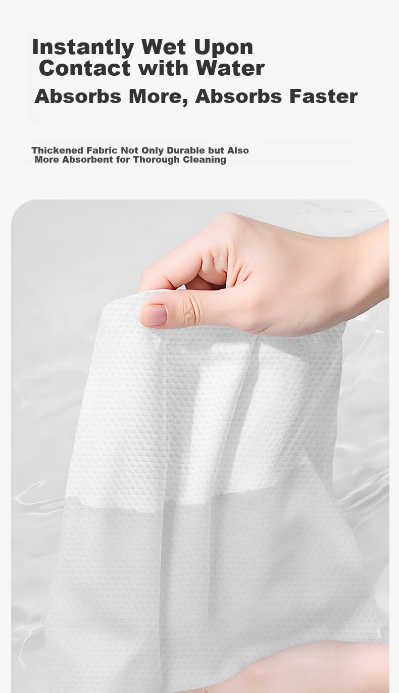 FulCotton Full Cotton Soft Wipes Dual-Use Dry and Wet Hanging Thick Facial Towels 210 Sheets*1 Pack 11