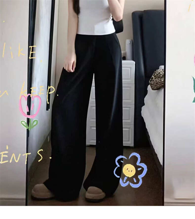Langsha Japanese Style Yamamoto Pants Women Spring Summer 2026 New High Waist Casual Straight Loose Wide Leg Pants 16