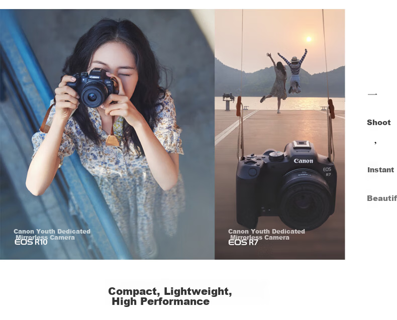 Canon EOS R10 Mirrorless Camera 4K Vlog HD Live Streaming Home Travel Camera RF 50mm F1.8 Portrait Prime Lens Travel Bundle 8