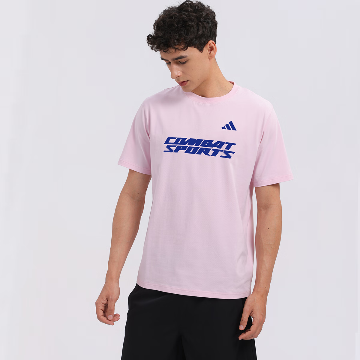 Adidas Men's Short Sleeve 2026 New Casual Sports Breathable Fashion Versatile Crew Neck T-Shirt Black/White S 9