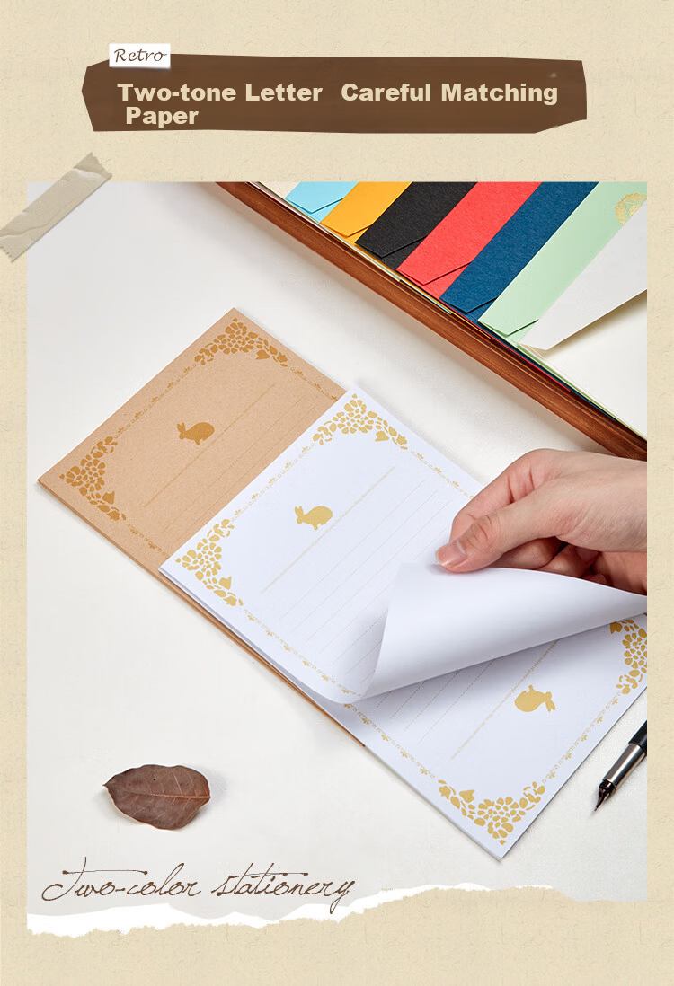 Kingdee Letter Paper And Envelope Set, Birthday Greeting Cards, New Year Cards, Creative Cards for Anniversaries, Vintage-Style Love Letters, Retro Stationery for Wedding Invitations 3