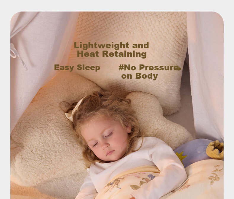Babycare Baby Quilt Camellia Knitted Blanket Kindergarten Four Seasons Filled with Mulberry Silk 150*210CM 14