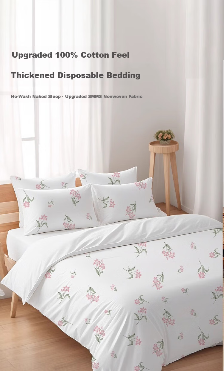 MUJI Disposable Pillowcase Individually Packaged Travel Pillowcase Extra Large Thickened Hotel Travel Pillow Cover 1