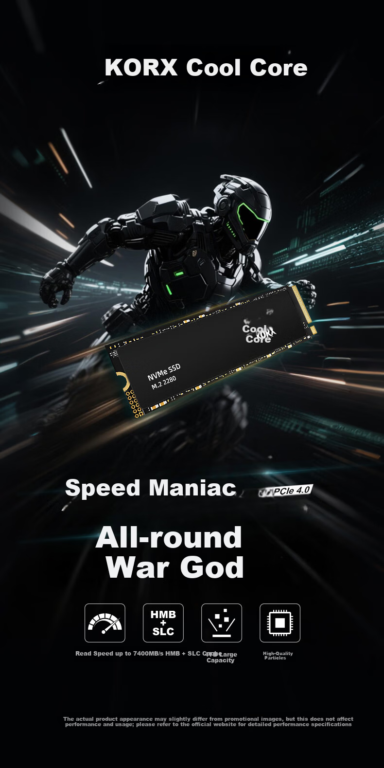 Kuxinke 2TB SSD Solid State Drive M.2 NVMe PCIe 4.0 7000MB/s AI Computer Storage Accessory 1