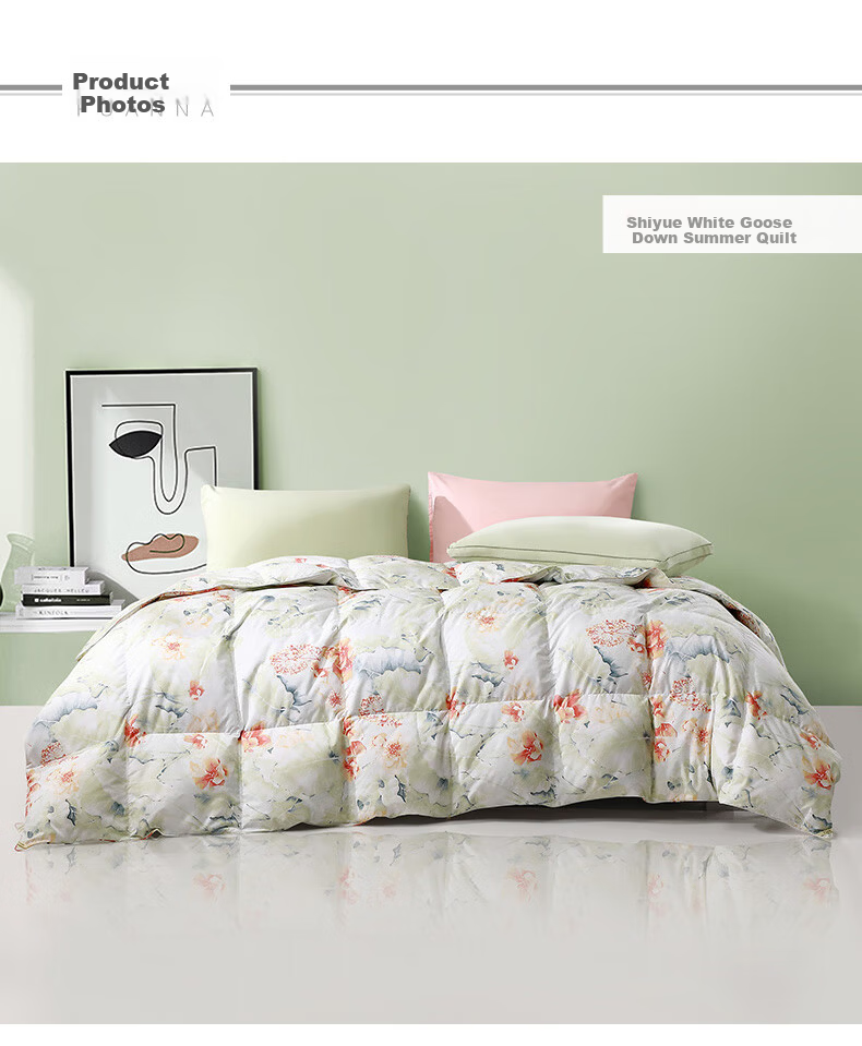 Fuanna Home Textiles 95% White Goose Down Quilt Summer Quilt Approx. 2.5 Jin 203*229cm 9