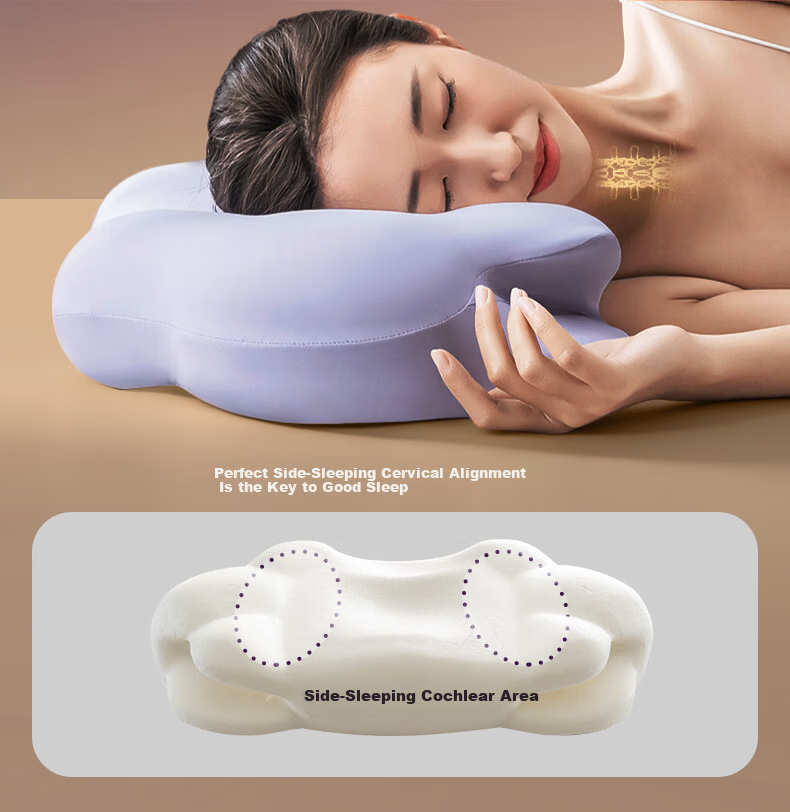 SleepHero Deep Sleep Cloud Pillow Adult Cervical Spine Special 80D Space Memory Foam Low Profile 7/10cm [Gift Box] 10