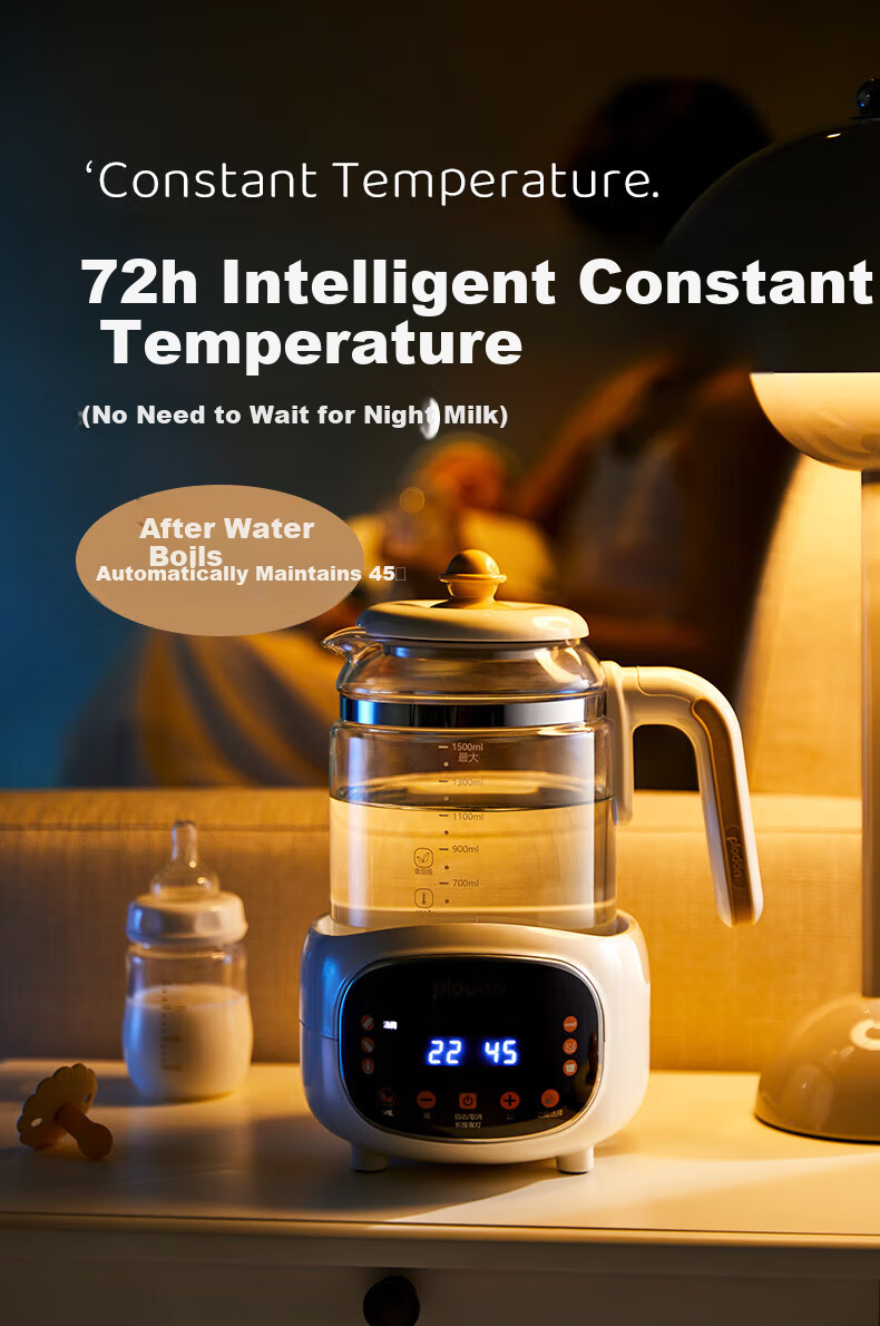 Pulidon Thermostatic Kettle Baby Milk Warmer Household Electric Hot Water Kettle 5