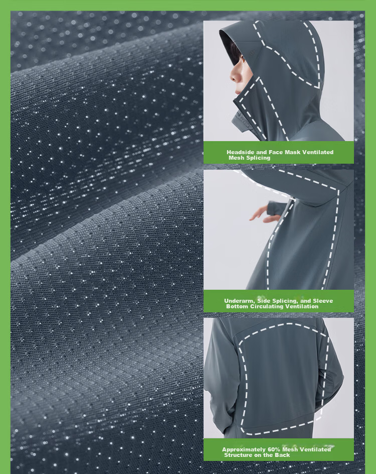 Beneunder Ice Silk Sun Protection Jacket for Men UV Protection Cooling Breathable Outdoor Fishing AL106 9