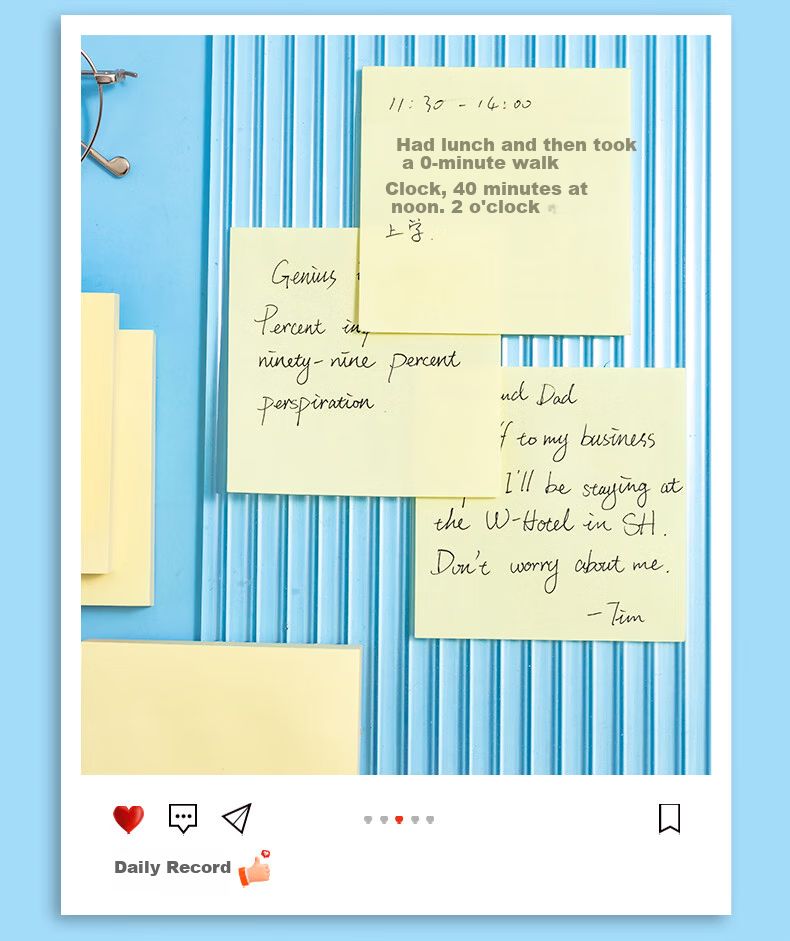 M&G Stationery Sticky Notes 1200 Sheets Yellow 76x76mm Large Memo Pads Notebook Labels YD-940-ZZ 6