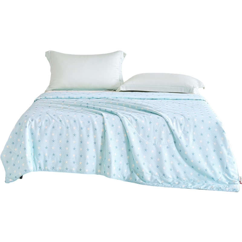 Ciyun Washable Silk Spring And Summer Quilt, 100% Natural Silk And Cotton Air Conditioning Comforter, 150*210cm, Star Patter