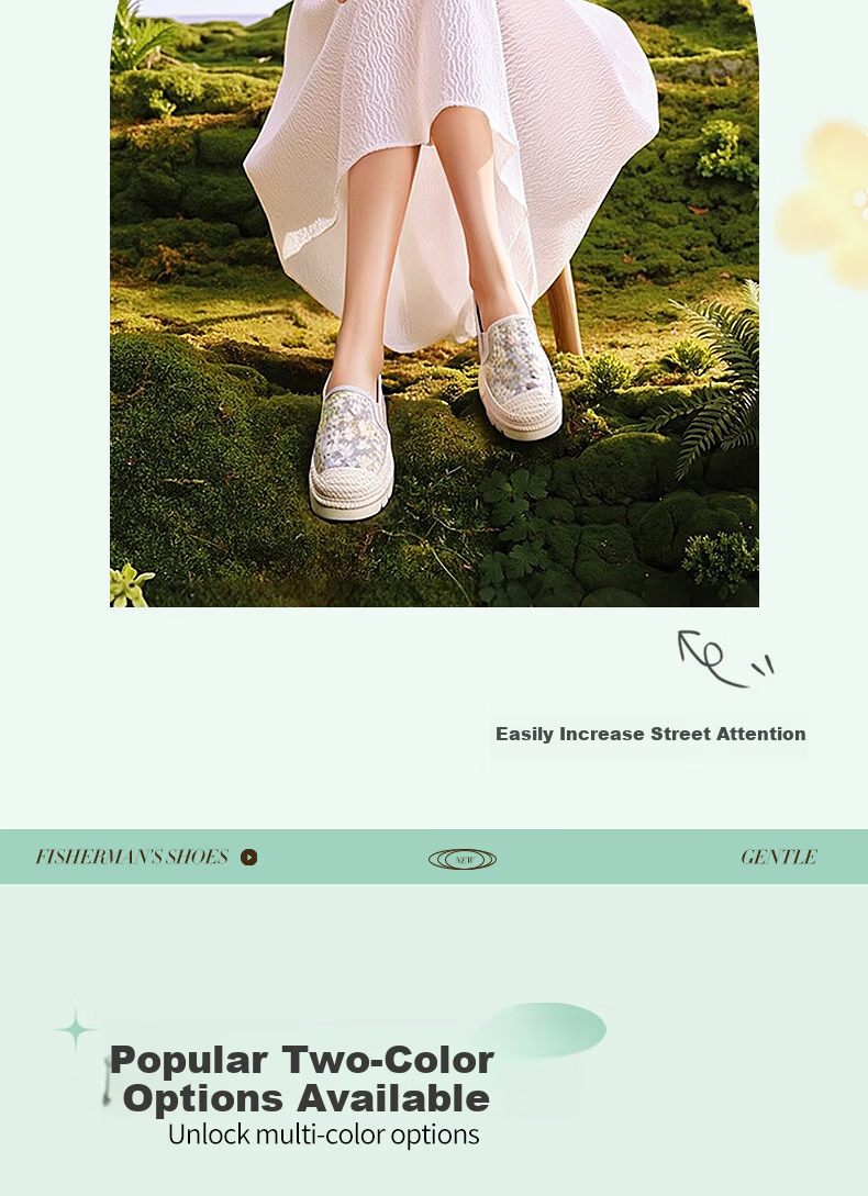 Taiheyuan Spring Summer Women's EVA Soft Sole Non-Slip Comfortable Casual Slip-On Thick Sole Lightweight Fisherman Shoes 4