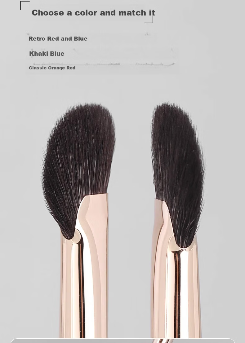 MSQ Golden Sickle Eyeliner Brush Eye Bag Brush Eyelid Brush Eyebrow Powder Brush Ultra-thin Brush Head 7