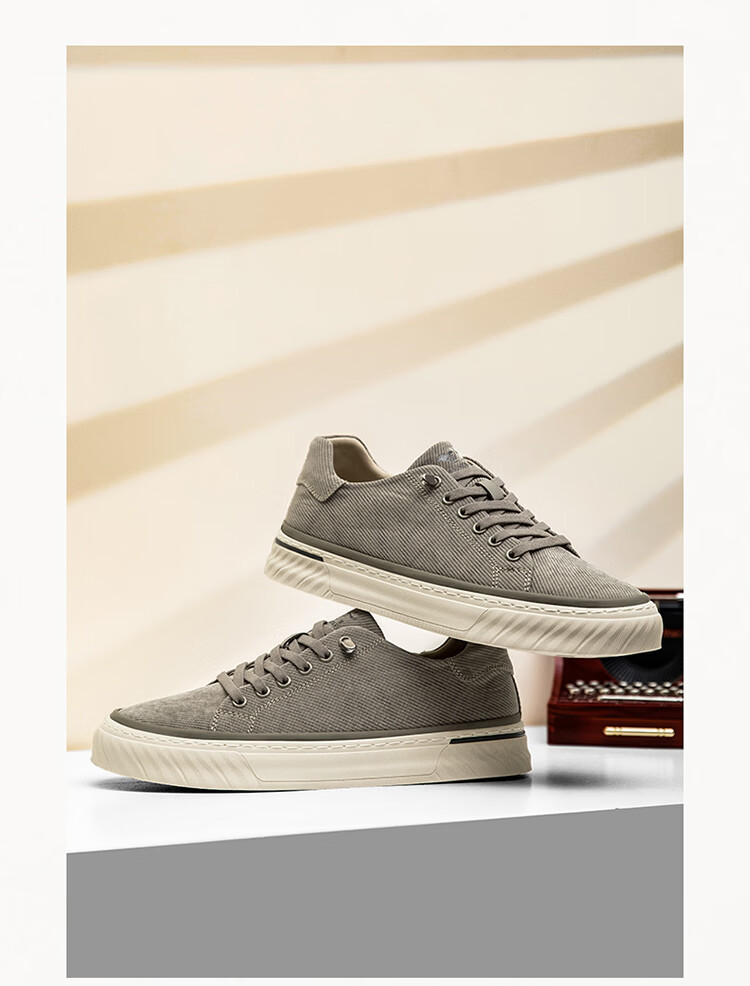 Septwolves Men's Summer 2026 New Canvas Shoes Breathable Lightweight Low-top Sneakers Trendy Casual Shoes 480375 10