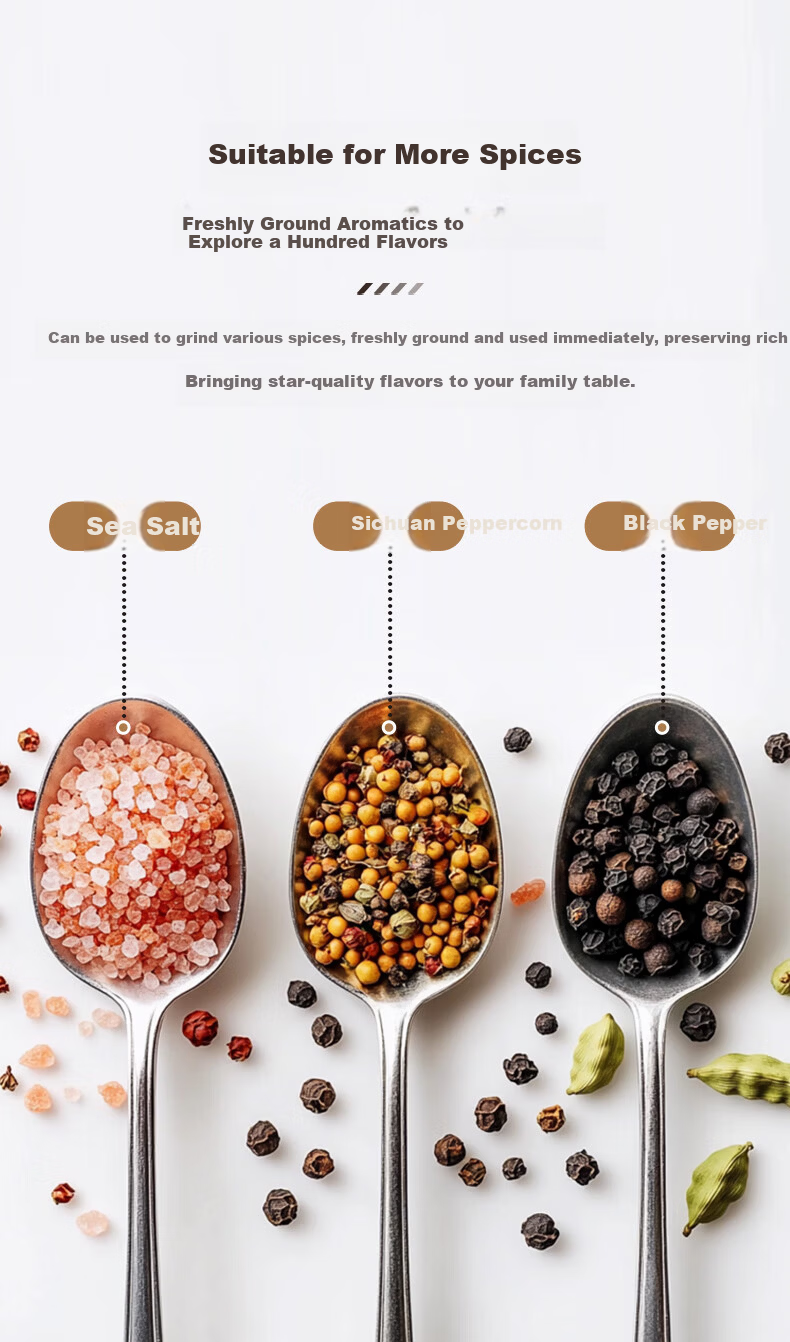 CLITON Electric Pepper Grinder Rechargeable Base Peppercorn Sea Salt Grinder Kitchen Spice Mill Adjustable Coarseness 9