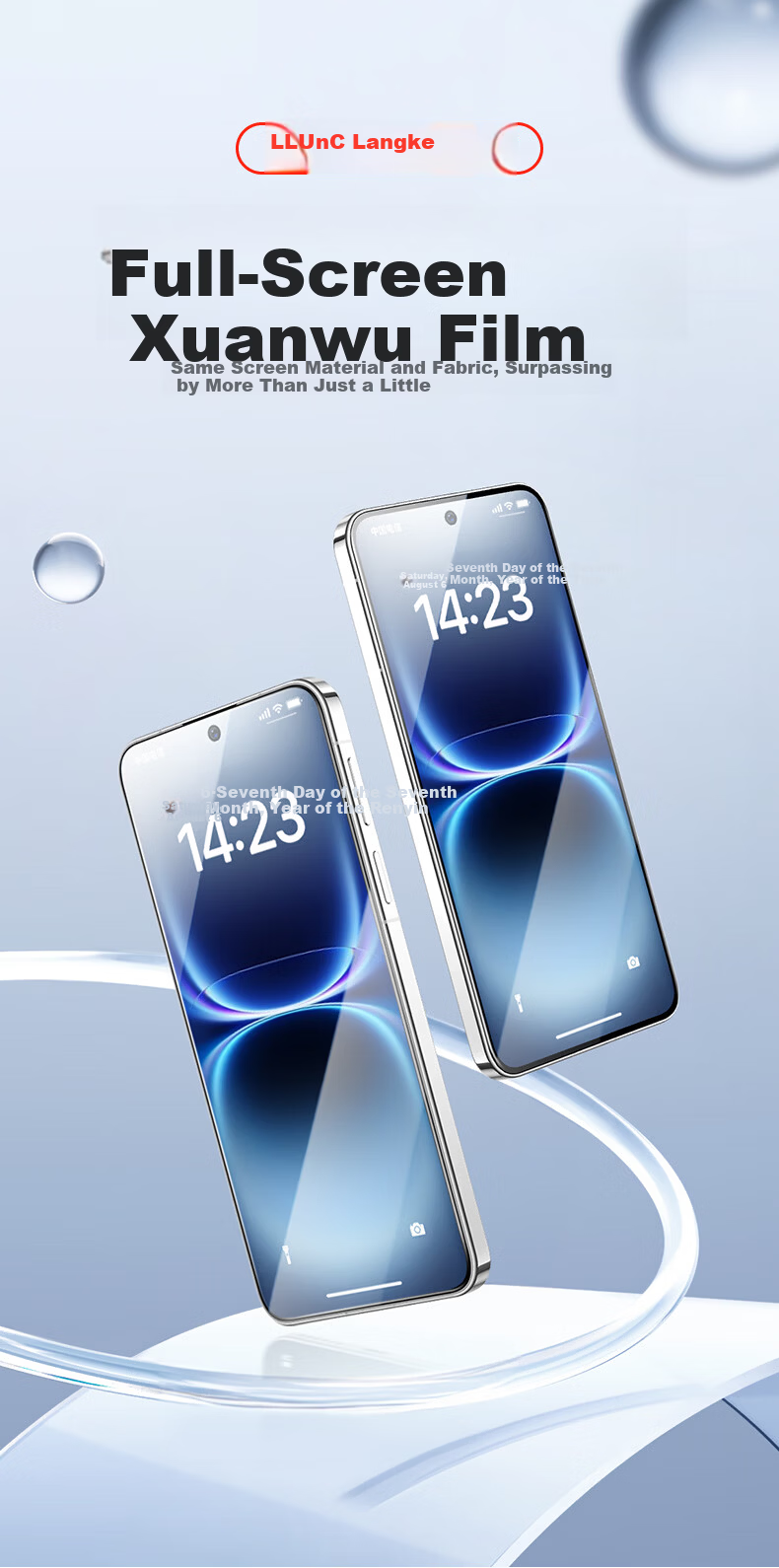 LLUNC [2-Pack] Tempered Glass Screen Protector for vivo IQOO 15 Ultra, Full Coverage, Ultra-Clear, Ultra-Thin, Anti-Fingerprint, Shockproof Protective Film 1