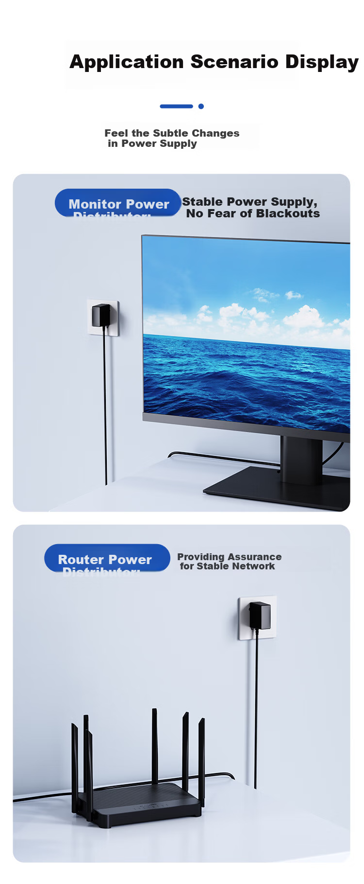 NVV 5V1A Power Adapter Compatible with Hard Drive Enclosures, Set-Top Boxes, Routers, Surveillance Devices, Optical Modems, Fiber Optic Transceivers DC Connector 5.5*2.5mm Universal Round Hole Charger 8