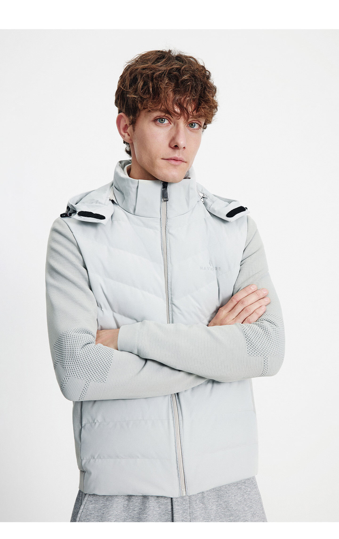 Navikail Italian Small Sailboat 25th Anniversary New Men's Hooded Down Jacket Thin Sports Coat 1341605505 22