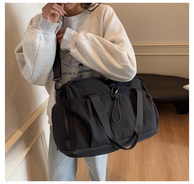 40,000 KM Travel Bag Large Capacity Expandable Luggage Sleeve Maternity Gym Handheld Crossbody Bag for Men and Women 13