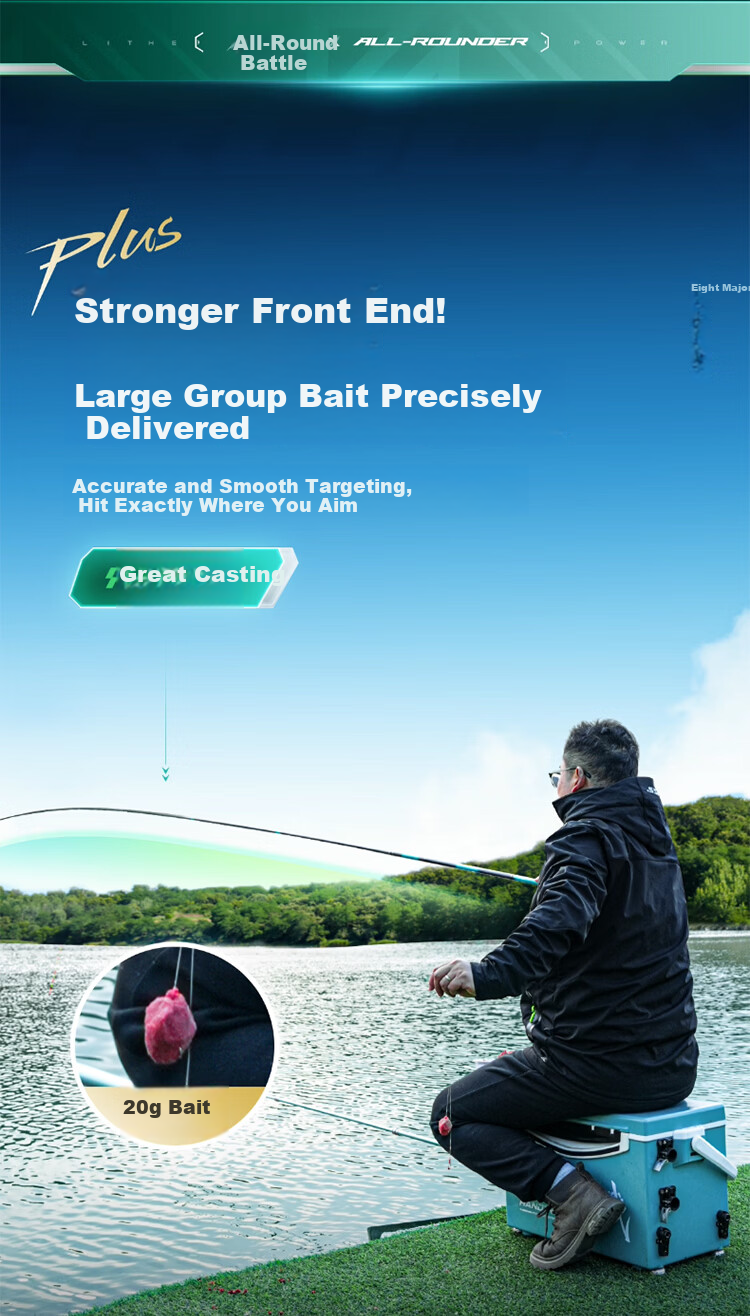Handing Fish Rod All-Purpose Battle Plus Carbon Fiber Telescopic Fishing Rod Ultra-Light Hand Rod 7.2m 5
