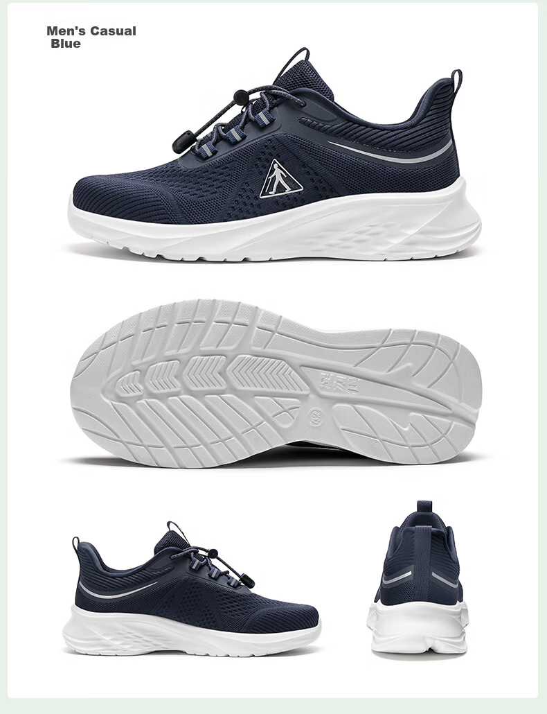 Zulijian Elderly Spring Summer Soft Sole Breathable Casual Shoes Lightweight Walking Shoes for Mom 26113015J Tranquil Blue Women Size 41 15