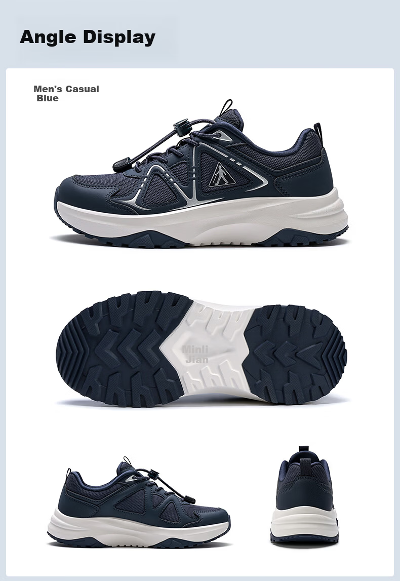 Zulijian Elderly Spring Summer Breathable Walking Sports Shoes Casual Outdoor Non-slip Shoes 26156004J Black/Silver Men 40 21
