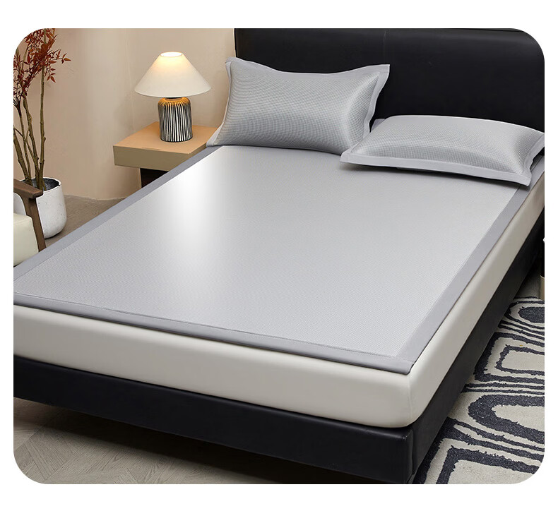 MUJI Class A Ice Silk Bed Sheet Three-Piece Set Washable Summer Home Bed Cover Pillowcase 150*200cm 20