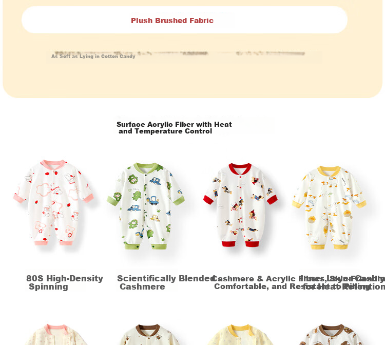 Badi Badi [Gift for Expectant Moms] Spring and Autumn Pure Cotton Romper Baby Infant Front-Opening Jumpsuit 66cm 9