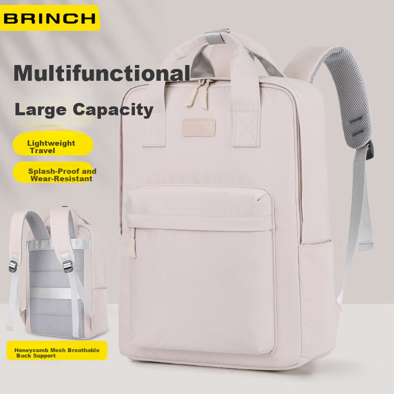 BRINCH Laptop Backpack Large Capacity Business Travel Work Shoulder Bag for Women