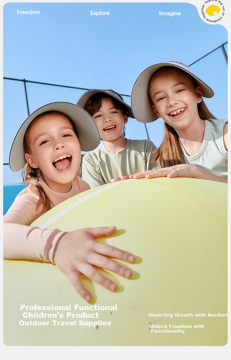 Lemon Baby Kids Sun Protection Hat Unisex Summer UV Protection Open-Top Sun Hat with Wide Brim 33