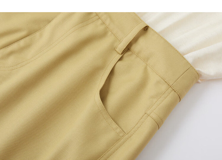 Demana [With Linen] Summer Elegant Commuter Patchwork Slim Fit Petite Two-Piece Dress for Women 14