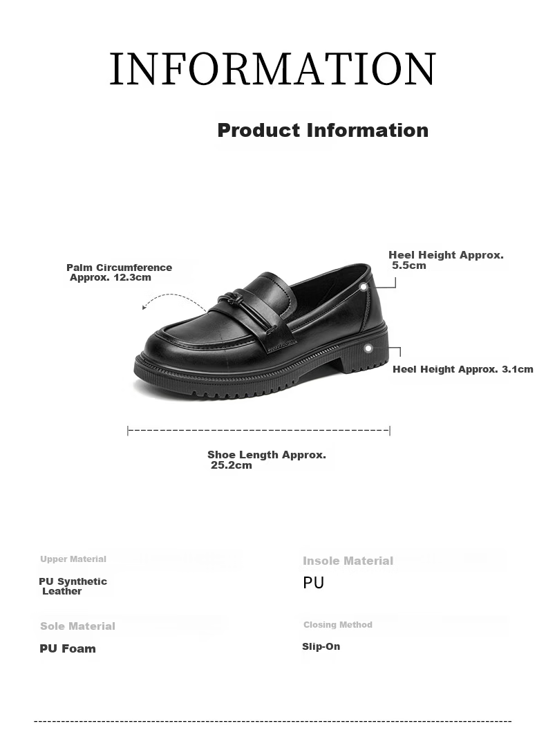 Dustodusto Women's Fashion Leather Shoes 2026 Spring New British Style Loafers Round Toe Lightweight Soft Sole Single Shoes 6