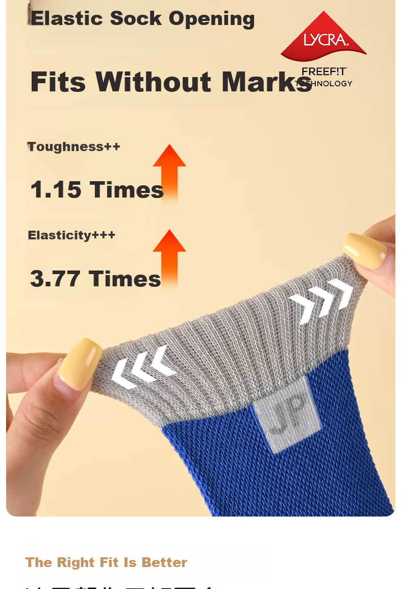 JEEP Kids Socks Summer 100% Cotton 10A Antibacterial Boys Mid-Calf Odor-Resistant Breathable Mesh Baby Socks 9