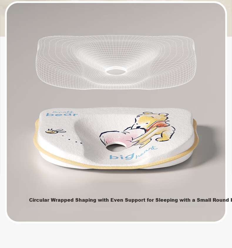 Disney Infant Head Shaping Pillow 0-6 Months Newborn Anti-Flat Head Correction Sleep Pillow for 1 Year Old Baby 4