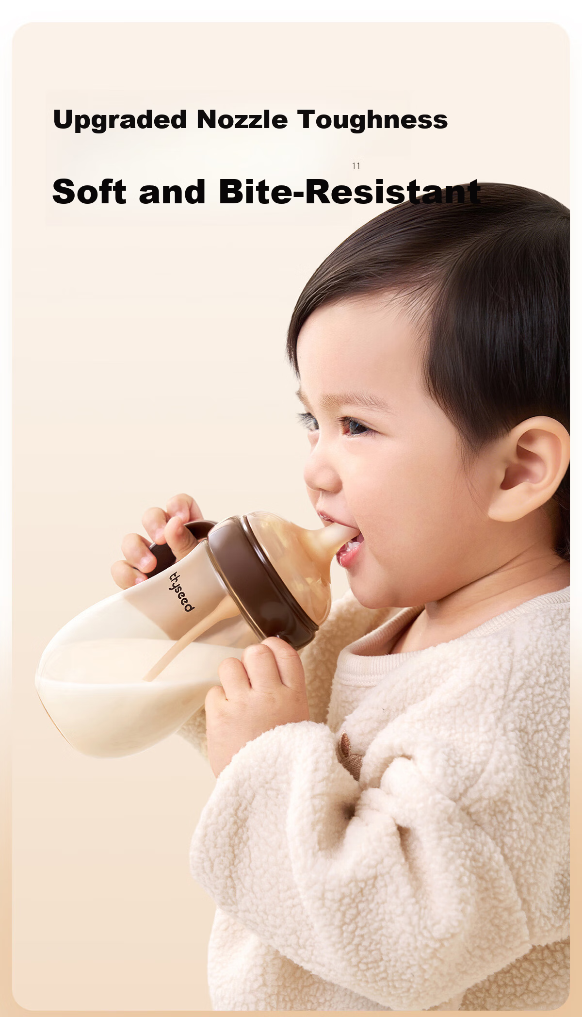 Shixi Straw Nipple [Special for Breastfeeding Bottle] (Gravity Ball Installable for 12 Months and Above) 6