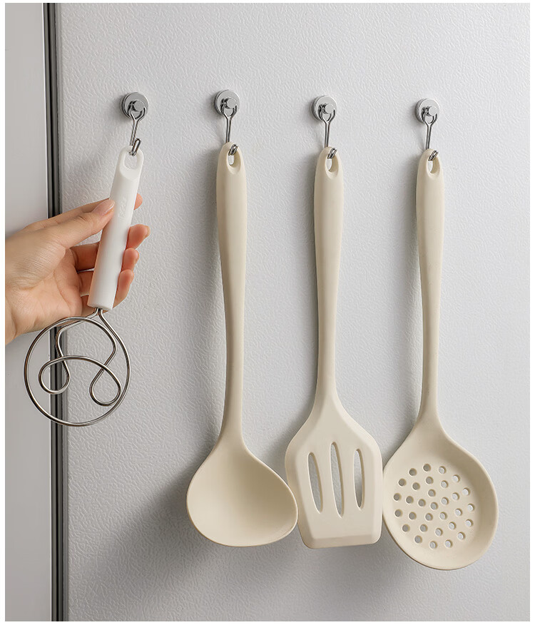 Imakara Strong Magnetic Refrigerator Hook for Kitchen Utensils, No-Drill Hanging Rack for Spoons and Spatulas 20