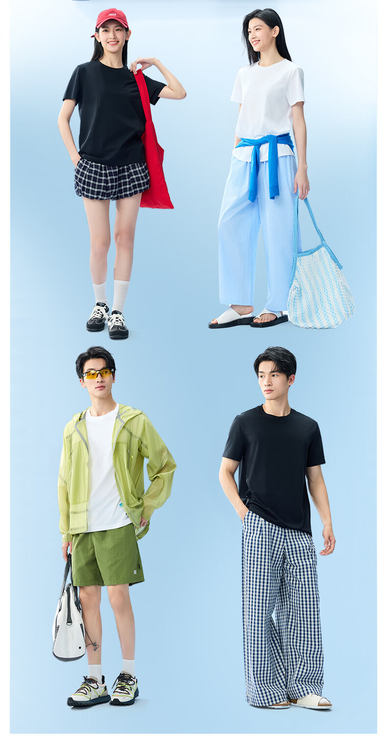 MiiOW [Tian Xuning Same Style] Couple Short Sleeve Summer New Cool Sea Buckthorn T-Shirt Moisture-Wicking Quick-Dry Breathable Versatile 14