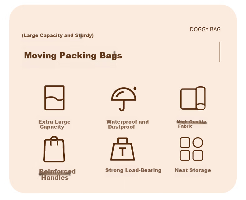 40,000km Large Capacity Moving Packing Bag Storage Organizer Box Woven Snake Skin Luggage Courier Organizer 2