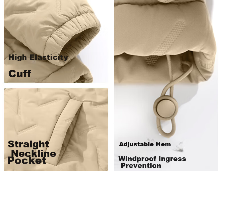 Baleno Men's Winter 2025 New Thickened Fleece Lined Short Cotton Padded Jacket Outdoor Windproof Stand Collar Coat 21