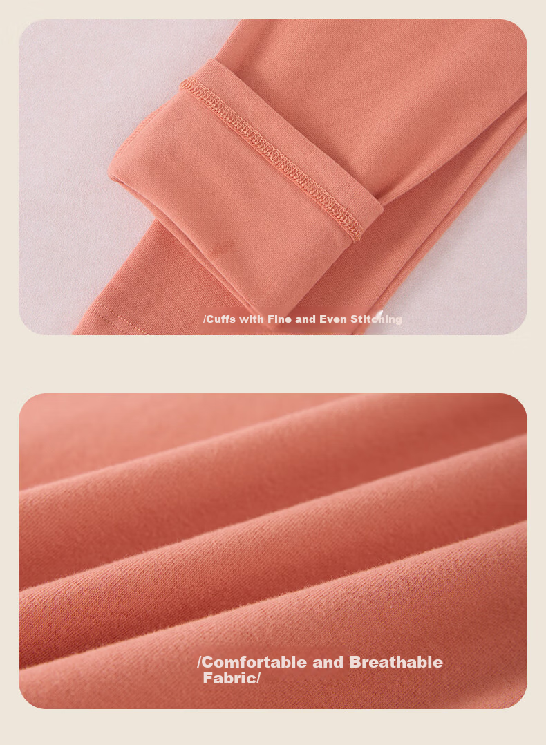 Jingshuran JD Own Brand Warmth Comfortable Warm Underwear Xinjiang Cotton 7A Antibacterial Pure Cotton Thermal Women's Set 2XL 9
