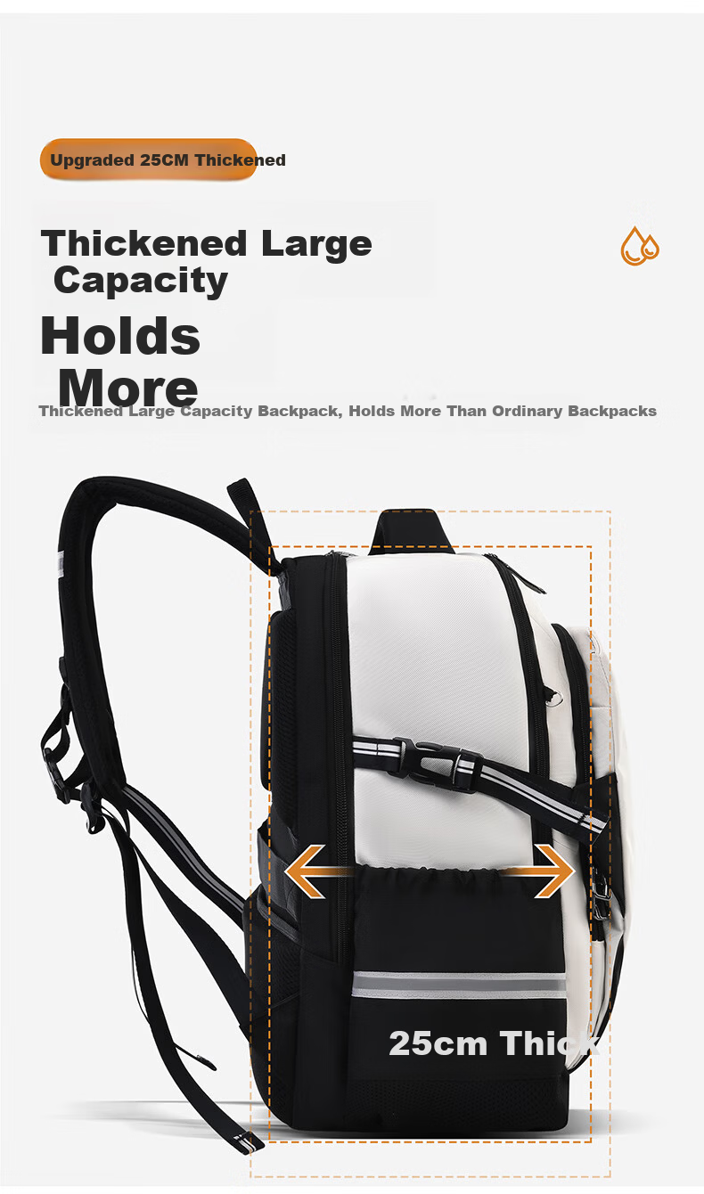 Dishuai Large Capacity Water-Resistant Breathable Lightweight Travel Backpack for Middle School, High School, and College Students 16