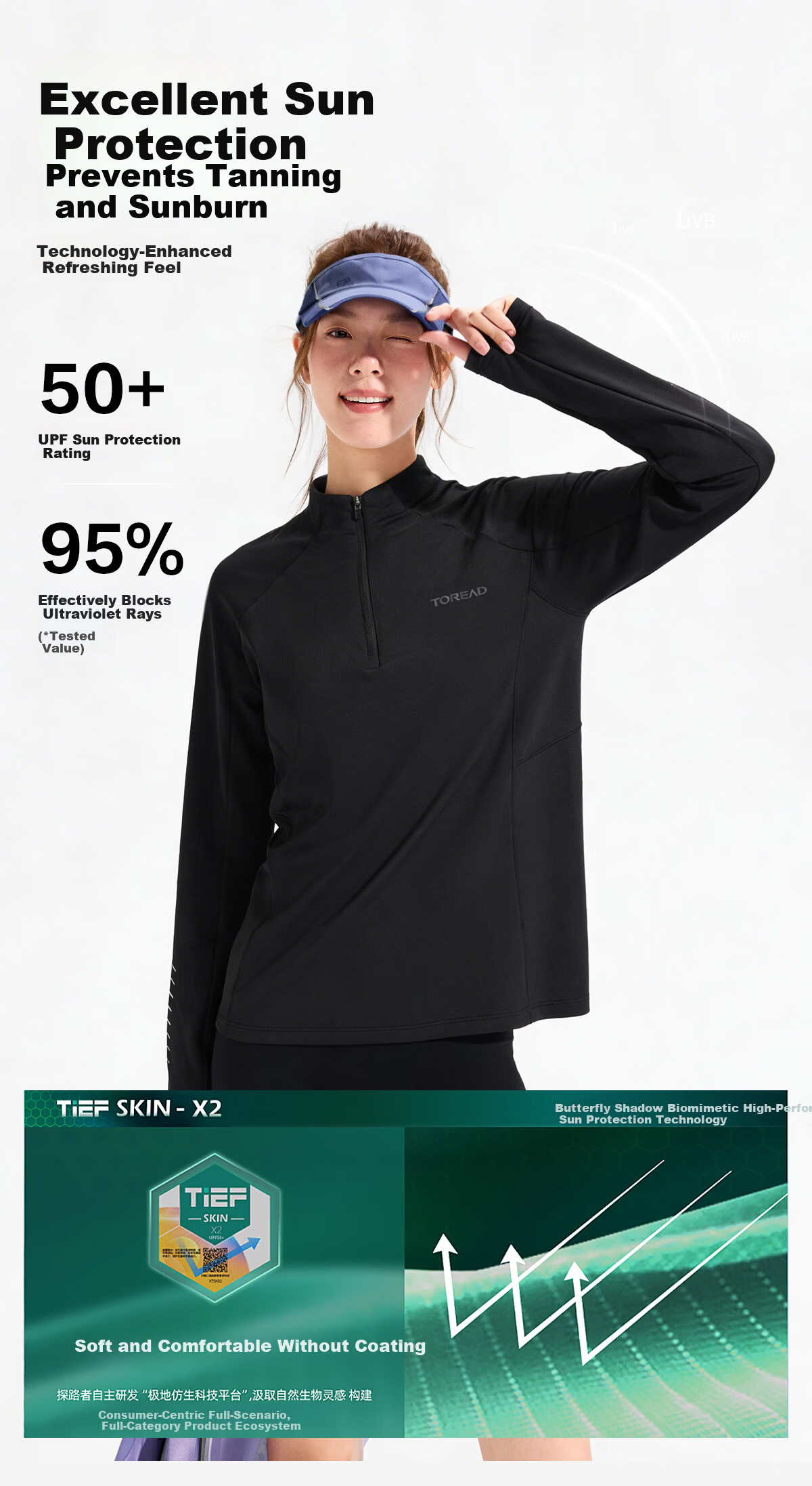 TOREAD Functional Long Sleeve T-Shirt 26 New Couple Quick-Dry Skin-Friendly Stretch Sports Hiking Mountaineering T-Shirt TAJJBO81759 4