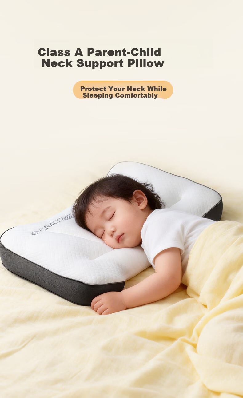 Grace Class A Baby Pillow Children's Pillow Parent-Child Pillow Zoned Pillow Student Dormitory Pillow Core Adult Kindergarten Cervical Pillow 2
