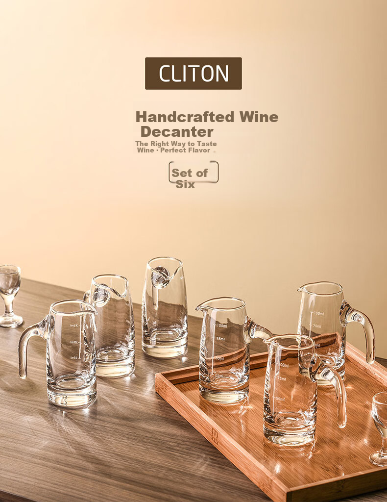 CLITON Cocktail Tequila Shot Glass Set B52 Bomber Bullet Shooter Cups 6 Pieces 1